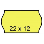 Cenové etikety, žlutá, 22 x 12 mm
