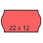 Cenové etikety, červená, 22 x 12 mm