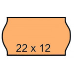 Cenové etikety, oranžová, 22 x 12 mm