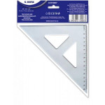 Trojúhelníkové pravítko, plastové, 45°, 16 cm, SAKOTA