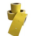 Regálový štítek, termo, 38 × 55 mm, ne-samolepicí, 600 ks/kotouč, žlutá