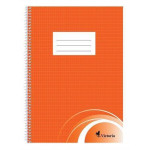 Blok na psaní "French", čtverečkovaný, drátěná kroužková vazba, A4, 70 listů, VICTORIA