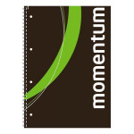 Blok na psaní "Momentum", čistý, drátěná kroužková vazba, A4, 90 listů, VICTORIA