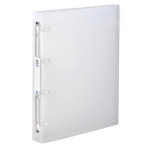 Desky kroužkové "PropyGlass", transparentní, 4 kroužky, 40 mm, maxi, A4, PP, VIQUEL 061340-05