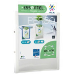 Pořadač "PropyGlass Perso", bílá, 2 kroužky, 25 mm, A4, PP, VIQUEL 091742-08