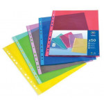 Obal, transparentní, mix barev, A4, 50 micron, 50 ks/balení, VIQUEL 106050-06