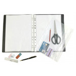 Obal se zipem, transparentní, A4, 2 části, VIQUEL