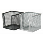 Stojánek na papírové bločky drátěný, černá, VICTORIA