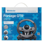 Volant Defender FORSAGE GTR, 12, USB, černo-šedý, s pedály, Windows 98/2000 / ME / XP / VISTA / 7