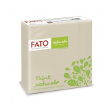 Ubrousky "Natural Style", havana brown, 1/4 skládání, 33 x 33 cm, FATO 82595000