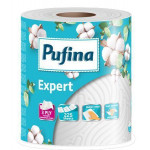 Papírové utěrky "Expert", 3-vrstvé, 225 útržků, 1 role, PUFINA PP20639