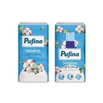 Papírové kapesníky "Sensitive", 3-vrstvé, 10x 10 ks, PUFINA PP20833