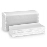 Papírové ručníky, sněhově bílá, 2-vrstvé, skládané ZZ, 150 útržků, 96312