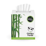 Kosmetické ubrousky, bílá, bambusové, 3-vrstvé, 56 ks, CHEEKY PANDA CUBFTX12