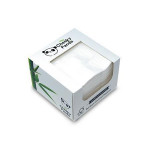 Ubrousky, bílá, bambusové, 2-vrstvé, 1/4 skládání, 25 x 25 cm, 100 ks, CHEEKY PANDA PFCNAPKX30