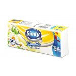 Kapesníky, papírové, 3vrstvé, 100 ks, "Sindy", heřmánkové