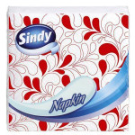 Ubrousky "Sindy", s modrým vzorem, 1-vrstvý, 45 ks