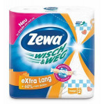 Kuchyňské utěrky "Wisch&Weg extra lang", 2vrstvé, 2 role, ZEWA