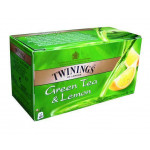 Zelený čaj "Green Tea & Lemon", citrón, 25x1,6 g, TWININGS
