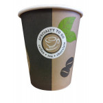 Kelímek, hnědá, papír, 2 dl, 80 ks
