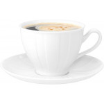 Šálek s podšálkem "Oslo", bílá, 25 cl, sada 6 ks, ROTBERG 1209OSL002