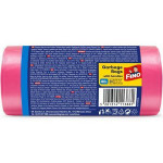 Pytle na odpadky "Premium handles Aromatic", růžová, s vůní bílých květů, 40 l, 20 ks, FINO