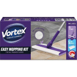 Plochý mop + 5x suché ubrousky na podlahu, sada, VORTEX KITMSFC8VOR
