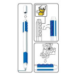 Gelové pero, modrá, 0,7 mm, sada s minifigurkou, LEGO 52600