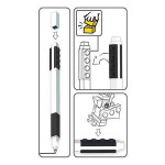 Gelové pero, černá, 0,7 mm, sada s minifigurkou, LEGO 52601