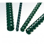 Plastové hřbety Eurosupplies 25 zelené