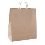 Dárková taška, hnědá, 24x11x31 cm, APLI