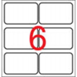 Etiketa, 34 x 53 mm, zaoblené rohy, do mrazáku, 60ks/bal., APLI