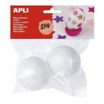 Polystyrenové koule, 60 mm, APLI "Crerative"