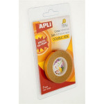 Lepicí páska oboustranná, transparentní, 7 mm x 10 m, APLI 13384