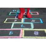 Křídy, 6 barev, kulaté, jumbo, APLI