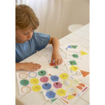 Samolepková hra "Emoce", geometrické tvary, APLI Kids 19433