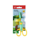 Nůžky kreativní “Toothed”, zelená-žlutá, vlnky, 13,5 cm, APLI 19999