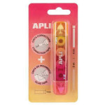 Korektor s dvojitou funkcí 2v1, různé barvy, 5 mm x 4-3 m, APLI 20007