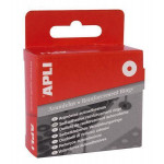 Zpevňovací kroužky do pořadače, 13 mm průměr, průhledné, APLI