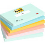 Samolepicí bloček "Beachside", mix pastelových barev, 76 x 127 mm, 6x 100 listů, 3M POSTIT 710025908