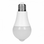 LED žárovka Virone E27, 230V, 12W, 1480lm, 4000k, neutrální bílá, 25000h, se senzorem pohybu