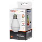 LED žárovka Virone E27, 220-240V, 7W, 825lm, 4000k, neutrální bílá, 25000h, se senzorem pohybu