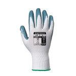 Ochranné rukavice, "Flexo Grip", šedo-bílá, nitril, velikost M