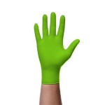 Ochranné rukavice, zelená, jednorázové, nitrilové, vel. XXL, 50 ks, nepudrované