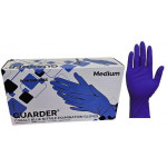 Ochranné rukavice, fialová, jednorázové, nitrilové, vel. M, 100 ks, nepudrované