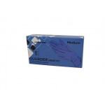 Ochranné rukavice, modrá, jednorázové, nitrilové, vel. S, 100 ks, nepudrované, 1022S