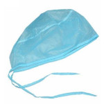 Chirurgická čepice, modrá, zavazování vzadu, jednorázová, 100 ks/balení, 1101K