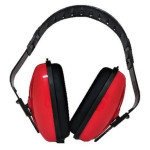 Chrániče sluchu mušlové, červená, nastavitelné, SF0351