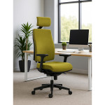 Powerton ERGO JANA Kancelářské ergonomické křeslo, Zelené