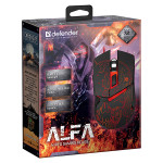 Defender Alfa GM-703L Myš drátová, černá, 3200DPI